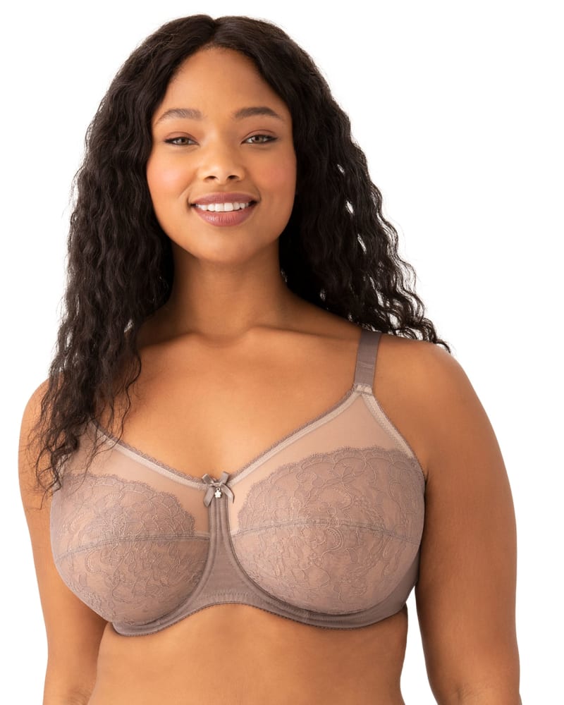 Front of a model wearing a size 34G Retro Chic Underwire in Cappuccino by Wacoal. | dia_product_style_image_id:304155